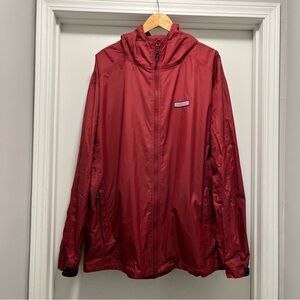 Vineyard Vines Martha’s Vineyard Men’s XXL Rain Jacket Burgundy Red Full Zip